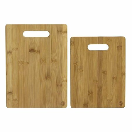 TOTALLY BAMBOO 13 in. L X 9.5 in. W X 0.38 in. Bamboo Cutting Board Set 2 pc 20-2038